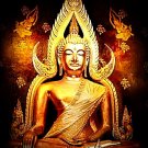 PHRA BUDDHA CHINNARAJ THAI REAL AMULET SUCCESS LUCKY RICH HAPPY PENDANT NECKLACE