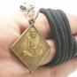 LP MOON 108 YEARS ฺBRAHMA COIN THAI REAL AMULET PENDANT LUCKY RICH MONEY SUCCESS