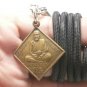 LP MOON 108 YEARS ฺBRAHMA COIN THAI REAL AMULET PENDANT LUCKY RICH MONEY SUCCESS