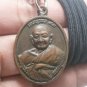 LP HONG MAGIC COIN THAI AMULET PENDANT 24 INCHES ROPE NECKLACE LUCKY RICH GAMBLE