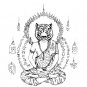 TIGER FACE LERSI HERMIT REAL THAI AMULET STRONG LIFE PROTECTION POWERFUL PENDANT