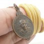 LP BOONYEN NAGA COIN THAI CHIANG MAI BUDDHA AMULET LUCKY BLESS PENDANT NECKLACE