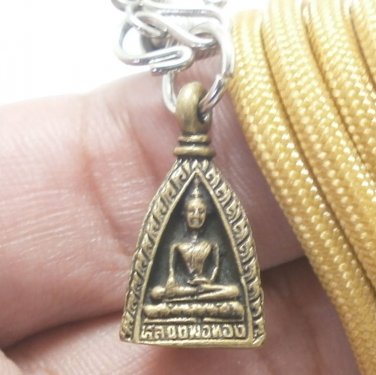 LORD BUDDHA TRIANGLE BLESSING RICH LUCKY LIFE PROTECTION AMULET PENDANT NECKLACE