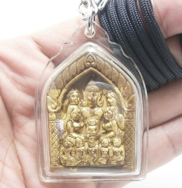 KHUNPAEN GUMAN THONG SURROUND BY LADIES LUCKY GECKO WATERPROOF PENDANT NECKLACE