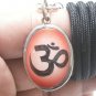 OM OHM AUM HINDU DEITY TRIMURTI INDIA GOD SIGN PRANAVA PENDANT AMULET NECKLACE