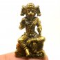 NARASIMHA BLESSED HINDU MINI BRASS AMULET 5 FACES NARAI LION BOAR HORSE HANUMAN