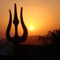TRIDENT OF SHIVA TRISHULA TRISULA TRISHUL TIBETAN TIBET AMULET PENDANT NECKLACE