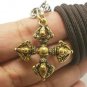 VAJRA MAGIC DORJE TIBETAN AMULET LIFE PROTECTION TIBET BUDDHA PENDANT NECKLACE