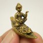 THAI MINI AMULET KUMAN TONG GUMAN THONG MAGIC SPIRIT RIDE BOAT CALL MONEY WEALTH