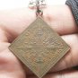 1989 LP DOO PROM BRAHMA RASAMI COIN THAI AMULET LIFE PROTECTION PENDANT NECKLACE