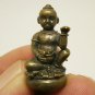 TINY GUMAN THONG THAI MINI AMULET KUMAN TONG MAGIC BLESSED SPIRIT CALL FOR MONEY