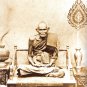 LP BOON PIDTA CLOSE EYE BUDDHA LOTUS THAI AMULET AGAINST BLACK MAGIC EVIL SPIRIT