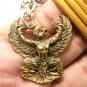 GARUDA EAGLE PHAYA KRUT FIGHT NAGA NAK AMULET STRONG PROTECTION PENDANT NECKLACE