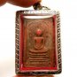 RED PHRA SOMDEJ ARAHUNG THAI BUDDHA MAGIC YANTRA AMULET REMOVE OBSTACLE PENDANT