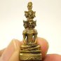 LORD BUDDHA 9 FACE NAWAGOTE BLESS THAI MINI BRASS AMULET WIN OBSTACLE LUCKY RICH