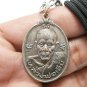 BLESSED IN 1977 LP EAR COIN BACK EAGLE GARUDA AMULET PROTECTION PENDANT NECKLACE