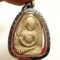 THAI ANTIQUE BUDDHA AMULET WAT PLUB RICH LONG HAPPY LIFE PROTECTION RARE PENDANT