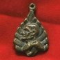 THAI AMULET PENDANT COIN 1970 JAOKHUN NOR BO LEAF MAGIC YANT SUCCESS HAPPY LUCKY