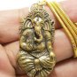 GANESHA LORD GANESH HINDU GOD OM AUM SUCCESS AMULET PENDANT GOLD PLATED NECKLACE