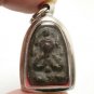 LP BOON THAI MIRACLE AMULET PENDANT PRA PIDTA CLOSE EYE BUDDHA STRONG PROTECTION