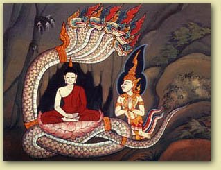PHAYA NAK REAL THAI MINI BRASS AMULET POWERFUL NAGA SNAKE BUDDHA LIFE PROTECTION