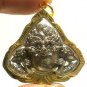 THAI MAGIC TAKRUT BLESSED AMULET RAHU OM MOON LP KLOY HINDU WEALTH LUCKY PENDANT