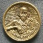 THAI BUDDHA MIRACLE LUCKY AMULET LP KOON BRASS COIN MULTIPLY MONEY RICH WEALTH
