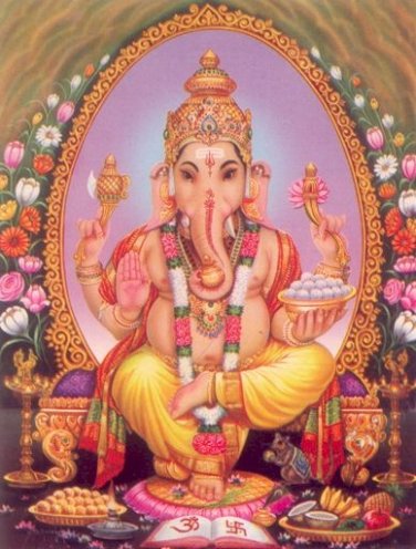GANESH GANAPATI VINAYAKA GANESHA LP KLOY SUCCESS LUCKY OM AUM PENDANT NECKLACE