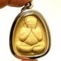 THAI PROTECTION MAGIC AMULET LUCKY PENDANT LP PAE PIDTA PITTA CLOSE EYES BUDDHA