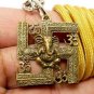 GANESHA PENDANT NECKLACE GANAPATI VINAYAKA GANESH GOD DEITY AUM OM HINDU AMULET