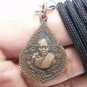THAI FAMOUS POWERFUL MAGIC BUDDHA AMULET PENDANT BEAUTIFUL LP TIM COIN YEAR 1975