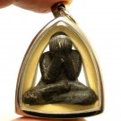 PIDTA PITTA CLOSE EYES BUDDHA LP KRON CRON REAL THAI AMULET PENDANT LUCKY GAMBLE