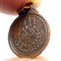 LP FAN AJARO TINY COIN BLESSED IN 1976 THAI BUDDHA AMULET LUCKY SUCCESS PENDANT