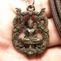 THAI LORD BUDDHA BEAUTIFUL ART CRAFT BRASS AMULET PENDANT LUCKY CHARM NECKLACE