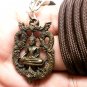 THAI LORD BUDDHA BEAUTIFUL ART CRAFT BRASS AMULET PENDANT LUCKY CHARM NECKLACE