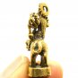 HINDU MINI BRASS AMULET MAA DURGA PARVATI KALI UMA DEVI RIDE LION GODDESS SHAKTI