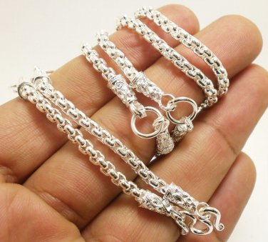 29 INCH LONG SILVER PLATED MICRON NECKLACE FOR 5 BUDDHA AMULET PENDANT NICE GIFT
