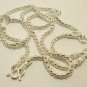 29 INCH LONG SILVER PLATED MICRON NECKLACE FOR 5 BUDDHA AMULET PENDANT NICE GIFT