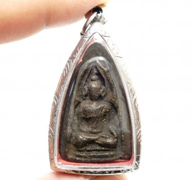 LP BOON BUDDHA BLESS LUCKY TRADE GREAT BUSINESS SUCCESS RICH THAI AMULET PENDANT