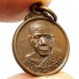LP KLAI TINY COIN BACK PAGODA SUCCESS LUCKY RICH PENDANT THAI REAL BUDDHA AMULET