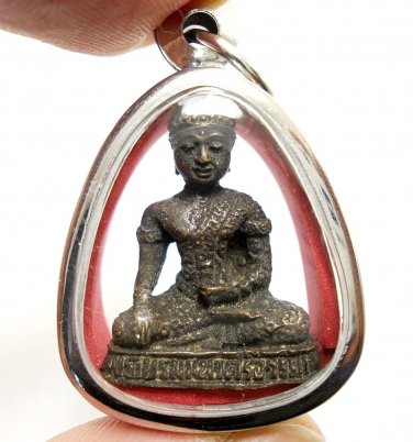 LORD BUDDHA POWERFUL BLESSED AMULET THAI PENDANT LUCKY RICH HAPPY PEACEFUL LIFE