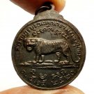 LP SOMCHAI TIGER COIN BLESSED 1977 AMULET STRONG PROTECTION LUCKY GAMBLE PENDANT