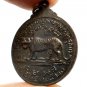 LP SOMCHAI TIGER COIN BLESSED 1977 AMULET STRONG PROTECTION LUCKY GAMBLE PENDANT