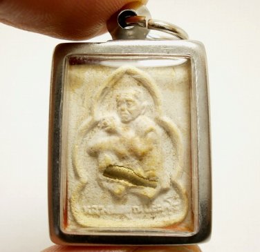 LP KOON BANRAI TEMPLE MIRACLE TAKRUT LUCKY MONEY RICH THAI BUDDHA AMULET PENDANT