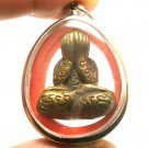 PIDTA PITTA CLOSE EYES BUDDHA LP KRON CRON THAI AMULET PENDANT LUCKY RICH GAMBLE