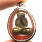 PIDTA PITTA CLOSE EYES BUDDHA LP KRON CRON THAI AMULET PENDANT LUCKY RICH GAMBLE