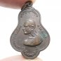 BLESSED IN 1977 LP BOONLUE COIN THAI BUDDHA AMULET LUCKY MONEY PEACEFUL PENDANT
