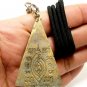 THAI AMULET TRIANGLE PENDANT LP TOH OF BANGPLEEYAINAI TEMPLE SACRED BUDDHA COIN