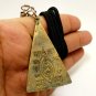 THAI AMULET TRIANGLE PENDANT LP TOH OF BANGPLEEYAINAI TEMPLE SACRED BUDDHA COIN