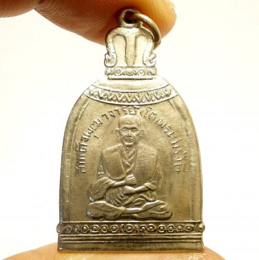 PHRA SOMDEJ TOH WAT RAKANG BELL SHAPE PENDANT THAI MIRACLE AMULET LUCKY SUCCESS